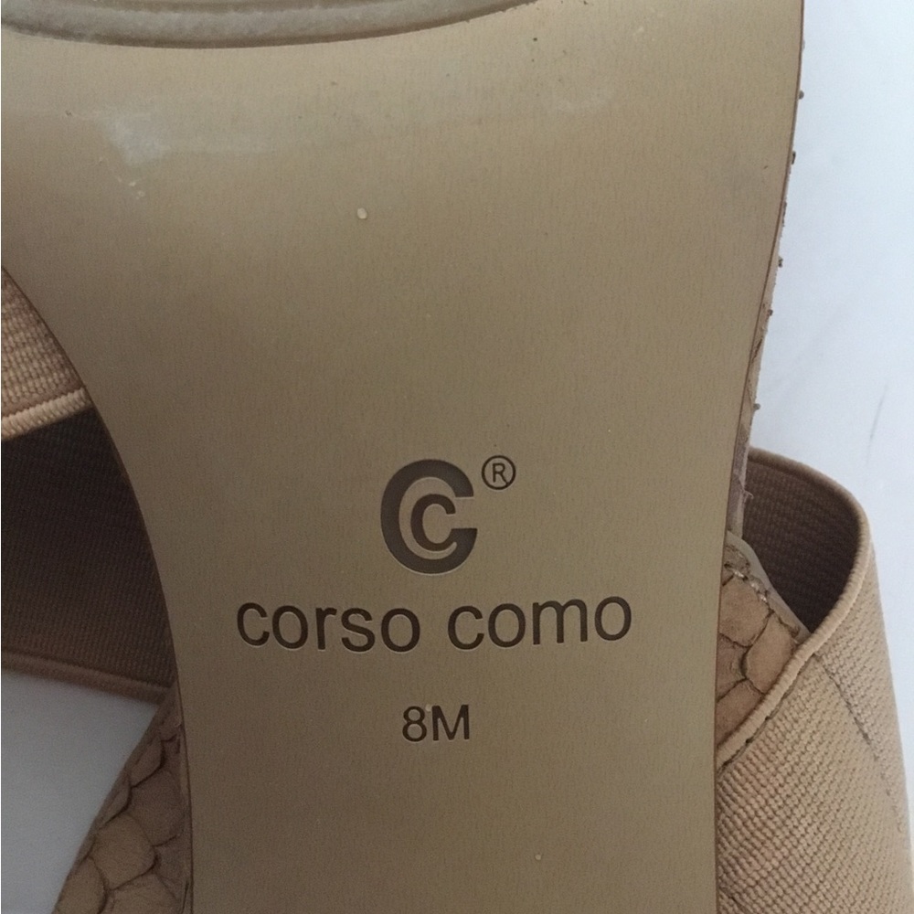 Corso Como Women’s Hally2 Heeled Sandal in Latte Snake Size 8 - Picture 7 of 7